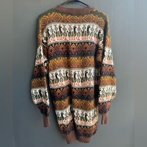 No tag llama knit sweater
